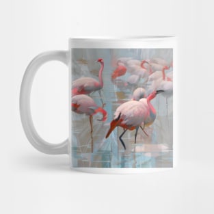 Flamingo Party Abstract Mug